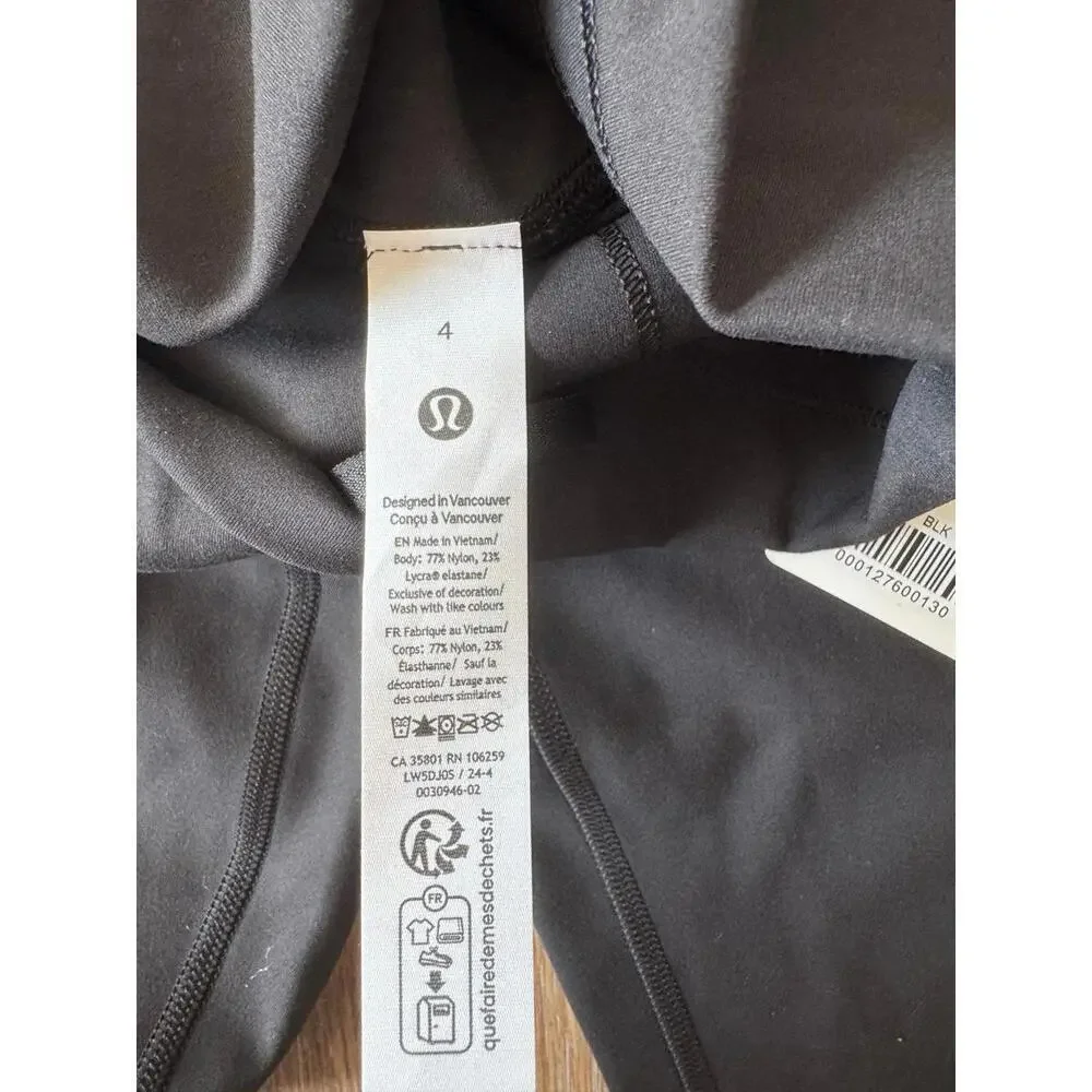 Lululemon Wunder Train High Rise 28” Black Size 4 NWT